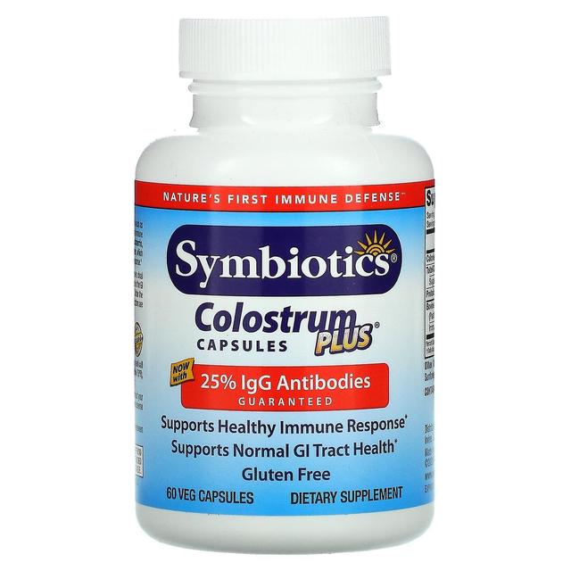 Symbiotics, Colostrum Plus, 60 Veg Capsules on Productcaster.