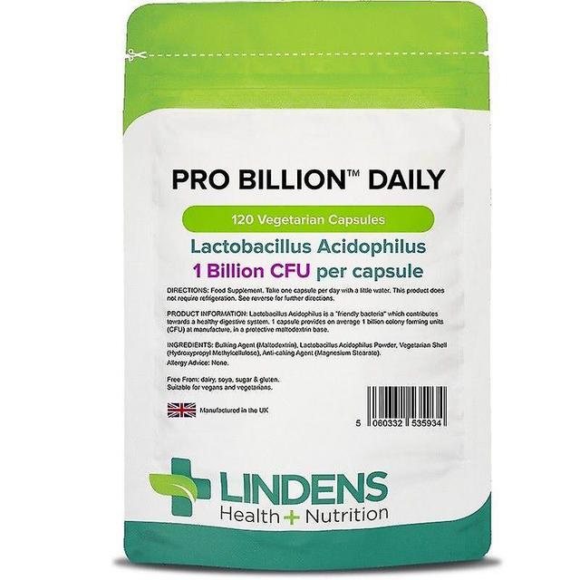 Lindens Pro Billion Daily 1bn Veg Capsules 120 (5934) on Productcaster.