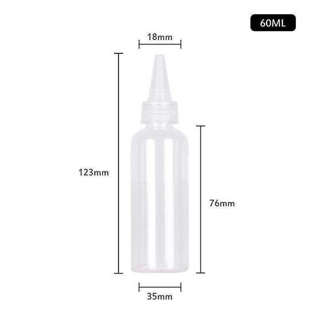 Sjioh 5/30/50/80/100ml Refillable Travel Transparent Plastic Perfume Spray Bottle Sharp-mouth Bottles Sub-bottling Clamshell Bottle 60ml on Productcaster.