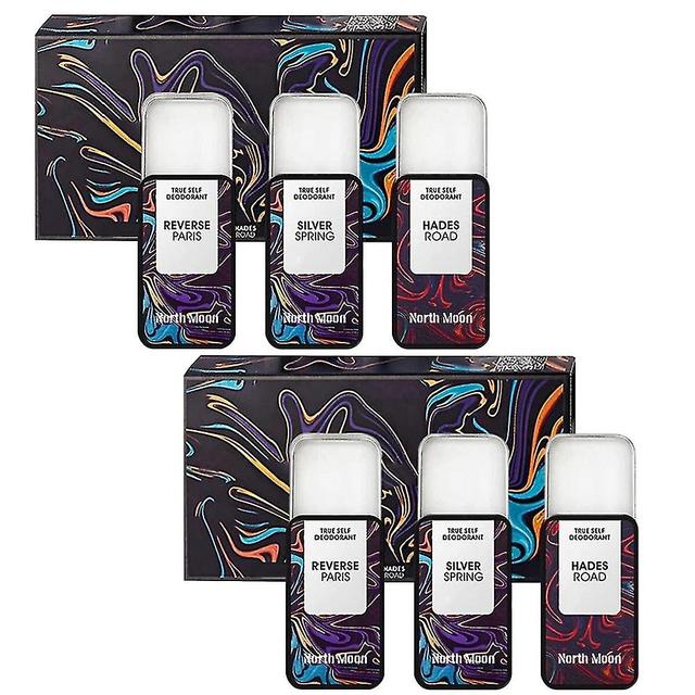 6st bärbar solid parfym set doft kvinnor män balsam färsk naturlig långvarig deodorant kropp antiperspirant on Productcaster.