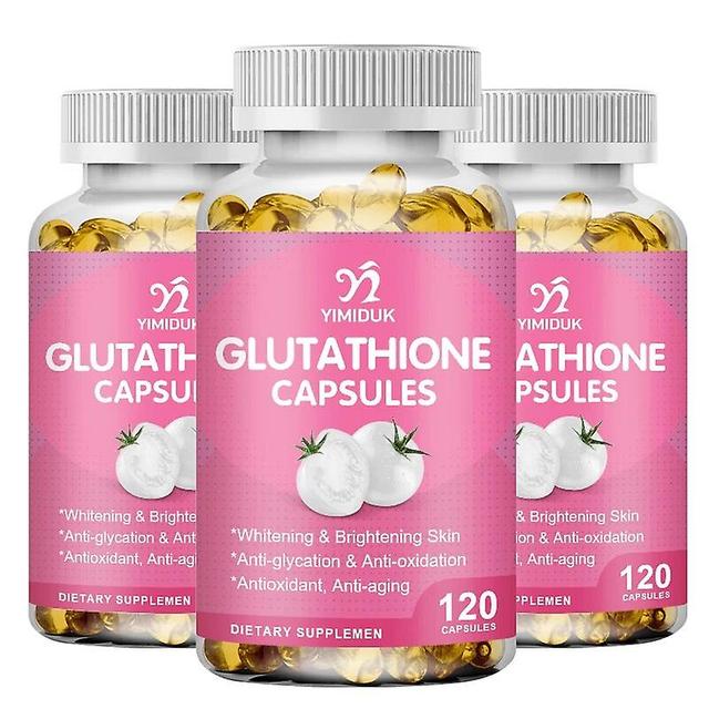 Eccpp White Tomato Glutathione Capsules Anti-aging Dull Skin Whitening Skin Supplements Restore Baby Like Skin 3 Bottles 60 pcs on Productcaster.