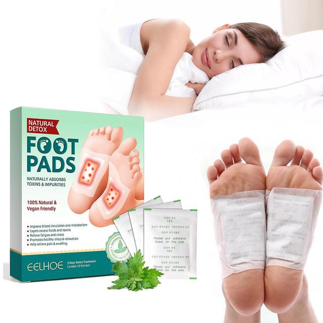 Wtowin Detox Foot Pads, Deep Cleansing Foot Pads for Better Sleep, Natural Bamboo Vinegar Ginger Foot Patches Adhesive for Stress Relief 3Pack - 30pcs on Productcaster.