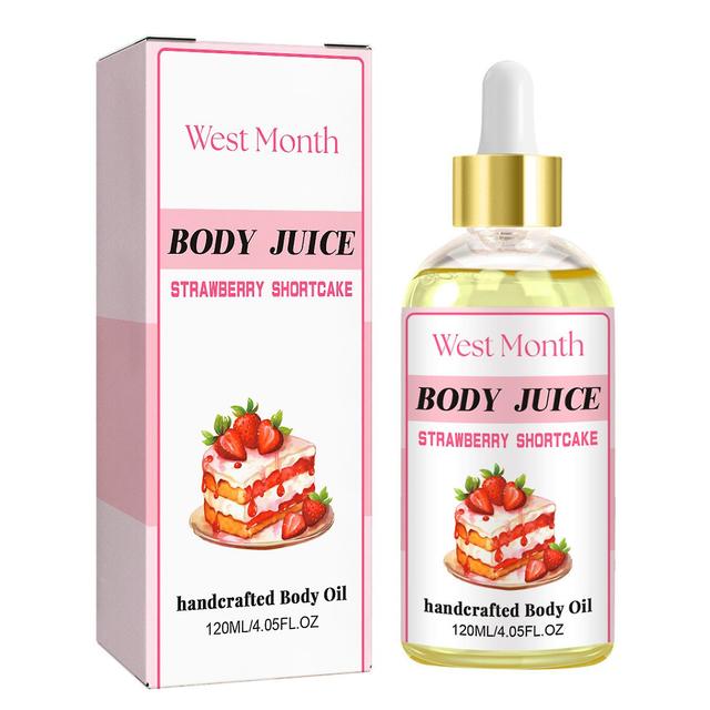 Body Juice Oil, Strawberry Shortcake Body Oil, Body Juice Oil Strawberry Shortcake, 120ml Hand Crafted Body Oil for Women 3PCS on Productcaster.