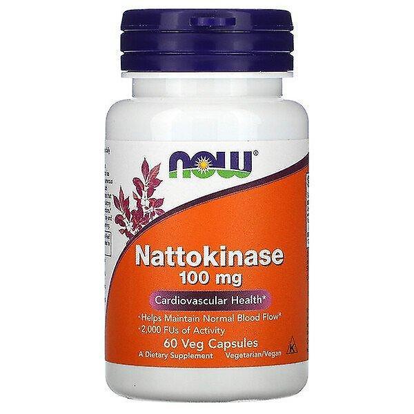 Now Foods, nattokinaasi, 100 mg, 60 kasviskapselia on Productcaster.