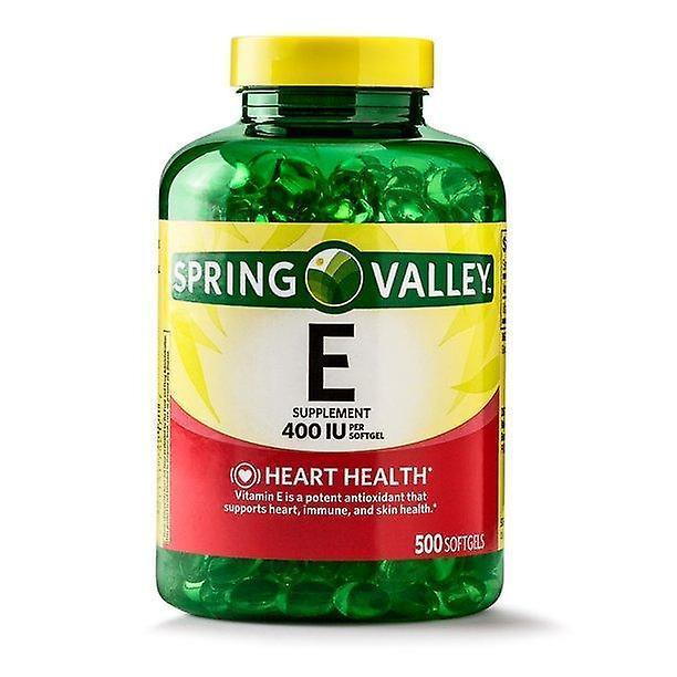 Spring Valley Vitamina do vale da primavera e softgels, 400 iu, 500 contagem on Productcaster.