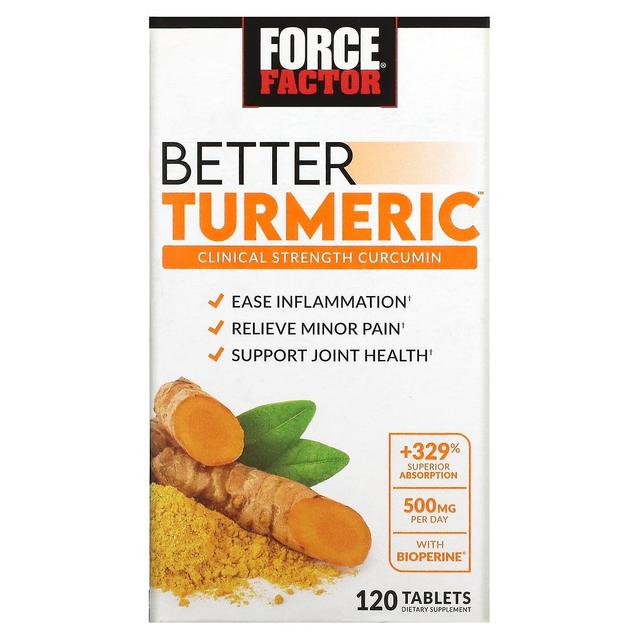 Force Factor Fattore di forza, Curcuma migliore, 120 compresse on Productcaster.