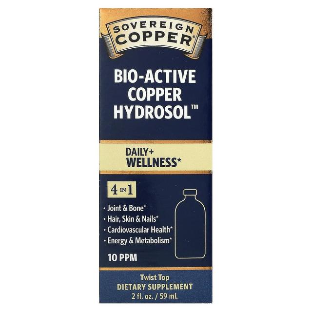 Sovereign Silver, Bio-Active Copper Hydrosol, 10 PPM, 2 fl oz (59 ml) on Productcaster.