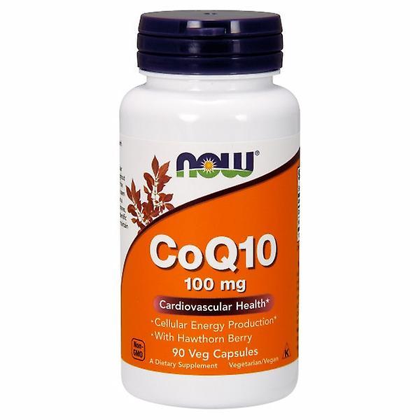 Now Foods CoQ10 mit Weißdornbeere Vegetarisch, 100 mg, 90 vegetarische Kapseln (4er-Packung) on Productcaster.