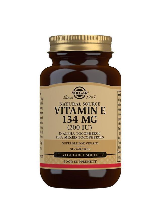 Solgar Natural Source Vitamin E 134 mg (200 IU) Vegetable - 100 Softgels on Productcaster.