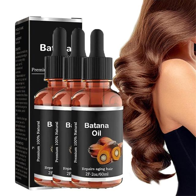 Lisade Batana Oil Organic Batana Oil For Healthy Hair, Natural Batana Oil Promotes Hair Wellness Enhances, Reduce Hair Radiance For Men Women 3pcs on Productcaster.