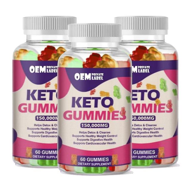 60ct Keto Gummies Ketone Ght Loss Fatburner Dietary Supplement For Men And Women 3PCS on Productcaster.