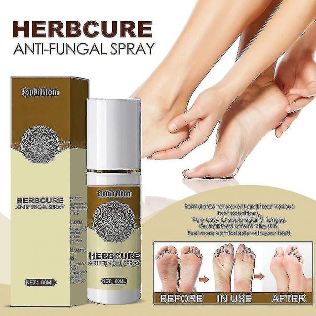 Shihaodian South Moon 60ml Feet Spray Effective Natural Fast Absorption Herb Cure Anti-fungal Spray For Adult Wanke on Productcaster.