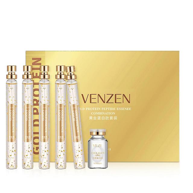 Soluble Protein Thread Combined With Nano Gold Essence Gold Protein Peptide Thread Carving Essence Water-soluble Collagen Fade Fine Lines Thread Lift on Productcaster.