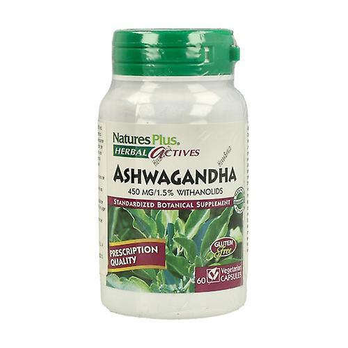 Nature's Plus Ashwagandha Root 450Mg bylinné aktívne látky 60 kapsúl on Productcaster.