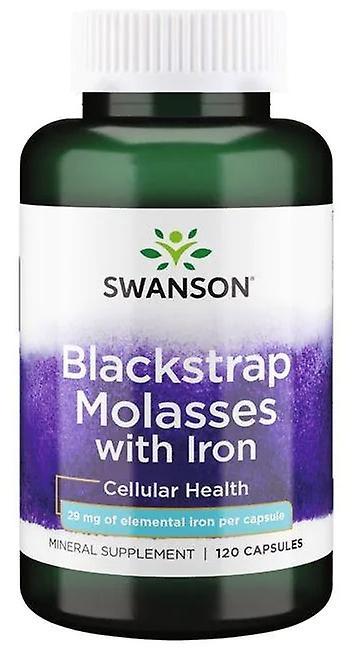 Swanson Blackstrap melass med järn 29 mg 120 kapslar on Productcaster.