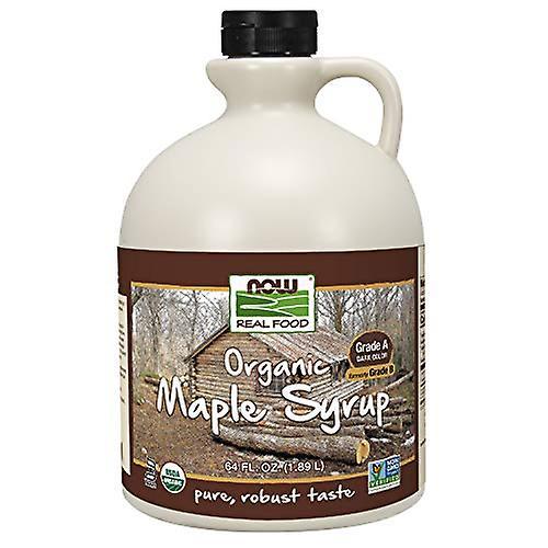 Now! Now foods, certified organic maple syrup, grade a dark color, certified non-gmo, pure, robust taste, 64-ounce on Productcaster.