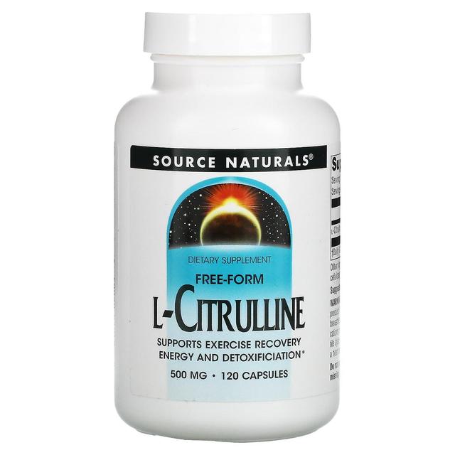 Source Naturals Källa Naturals, L-citrullin, 125 mg, 120 kapslar on Productcaster.