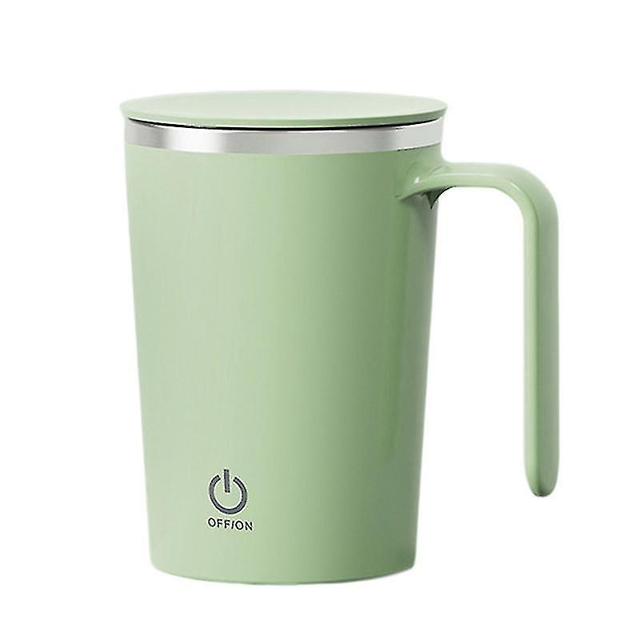 400ml Coffee Stirrer Double Click Control Protein Powder Coffee Auto Magnetic Cup Daily Use Green on Productcaster.