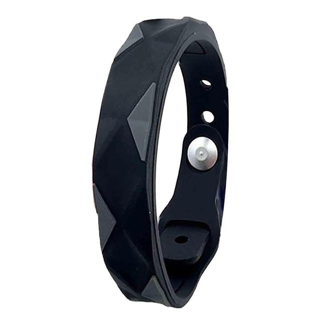 Anion Exercise Bracelet Silicone Burning Fat Lymphatic Drainage Energy Balance Black on Productcaster.