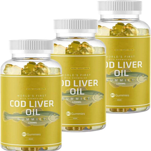 1 balenie kapsúl z rybieho oleja mastných kyselín | Olej z tresčej pečene s vysokým obsahom omega-3 mastných kyselín s astaxantínom 3PCS on Productcaster.