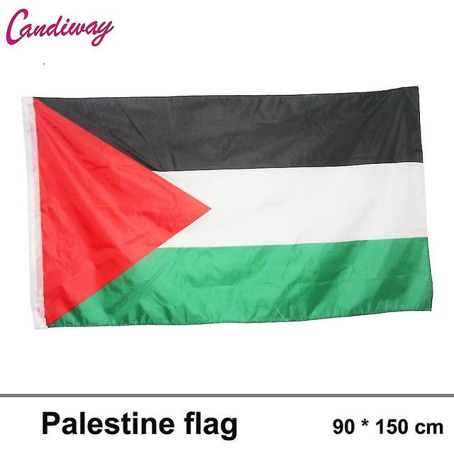 Palestina Bandera Palestina Poliéster 150x90 cm Besar Gaza Kantor/parade/festival/dekorasi Rumah Baru M on Productcaster.