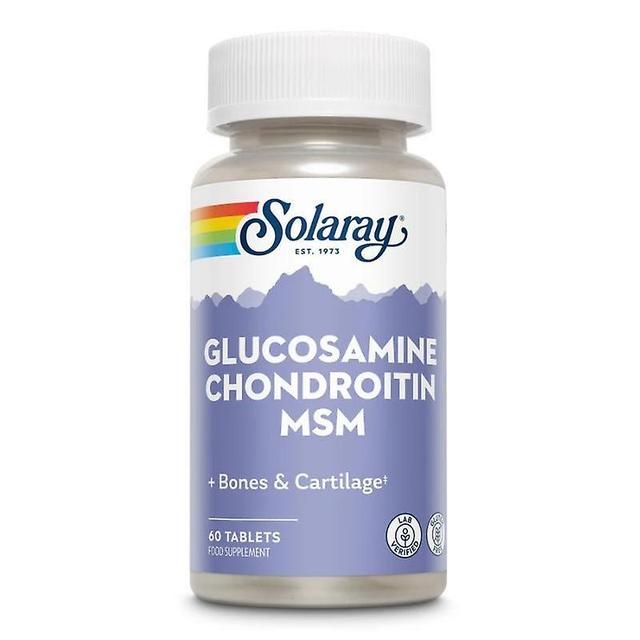 Solaray Glucosamine Chondroitin MSM Tablets 60 (81120) on Productcaster.