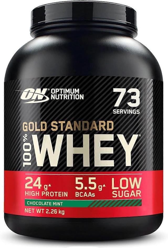 Optimum Nutrition Optimal Ernæring Gold Standard 100% Valle 2,26 kg Chokolade Mint on Productcaster.