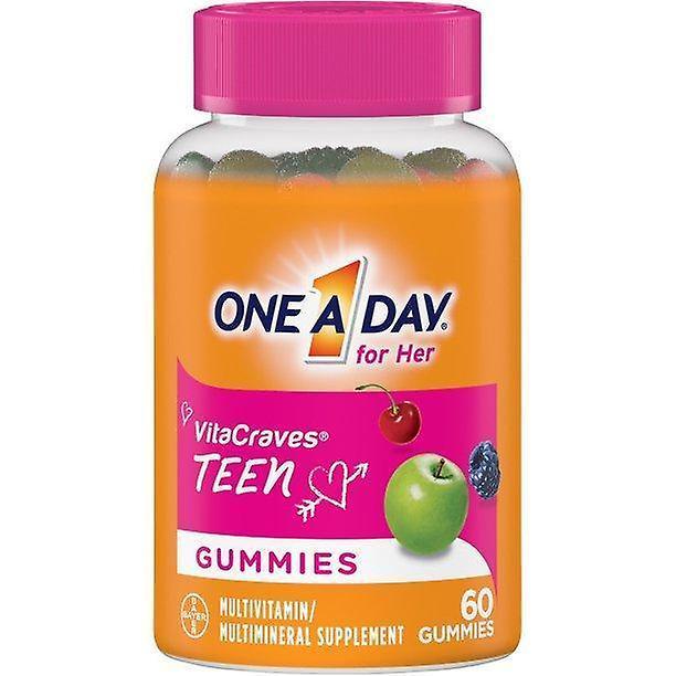 One a day vitacraves teen for her multivitamin gummies, 60 count on Productcaster.