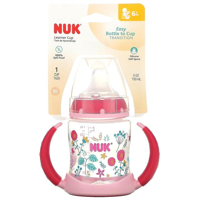 NUK, Learner Cup, 6+ miesięcy, różowy, 5 uncji (150 ml) on Productcaster.