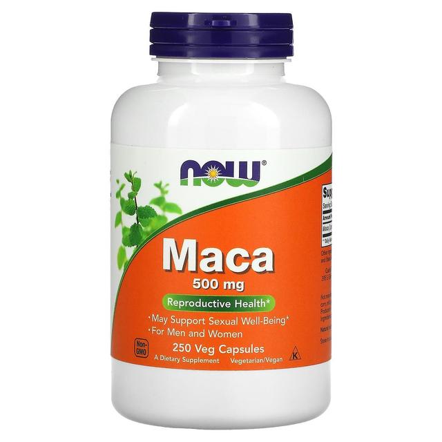 NOW Foods, Maca, 500 mg, 250 kasviskapselia on Productcaster.