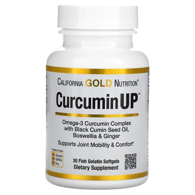 California Gold Nutrition, CurcuminUP, 30 Fish Gelatin Softgels on Productcaster.