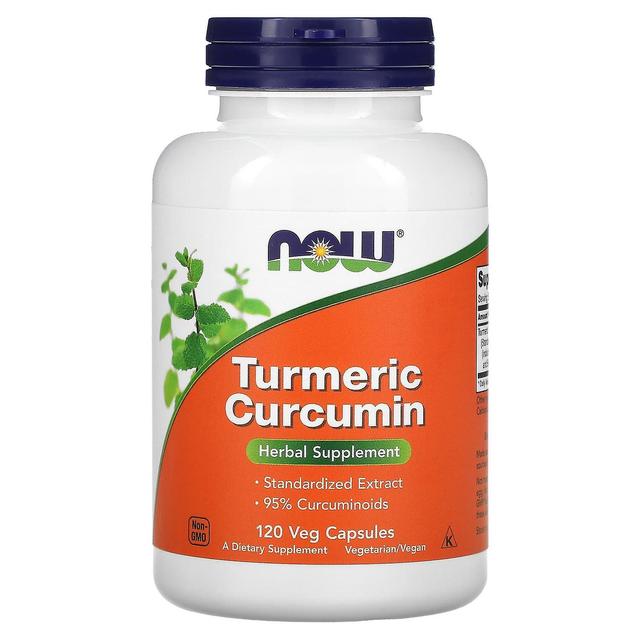 NOW Foods NU Fødevarer, Gurkemeje Curcumin, 120 Veg Kapsler on Productcaster.