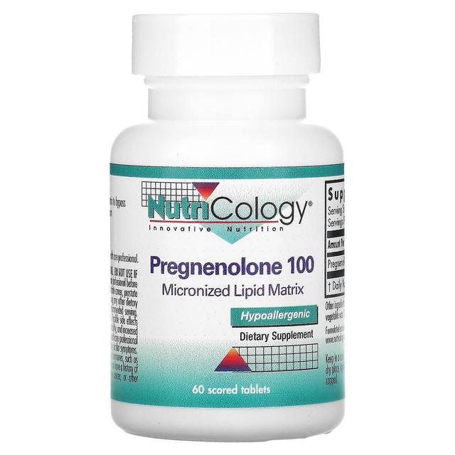 NutriCology Nutricologia, Pregnenolona 100, 60 comprimidos marcados on Productcaster.