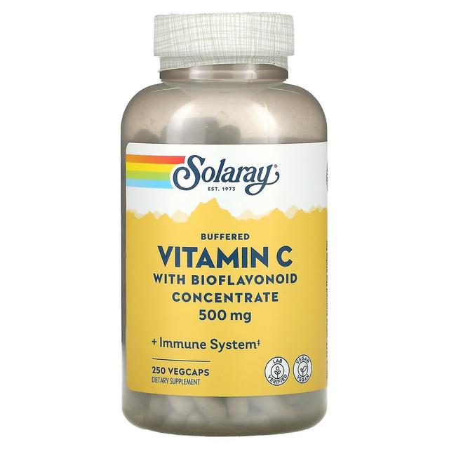 Solaray, puskuroitu C-vitamiini bioflavonoidikonsentraatilla, 500 mg, 250 VegCaps on Productcaster.