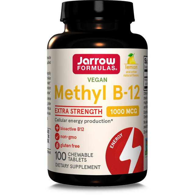 Jarrow Formulas Vitamin Methyl B12 1,000mcg 100 Lemon Chewable Tablets on Productcaster.