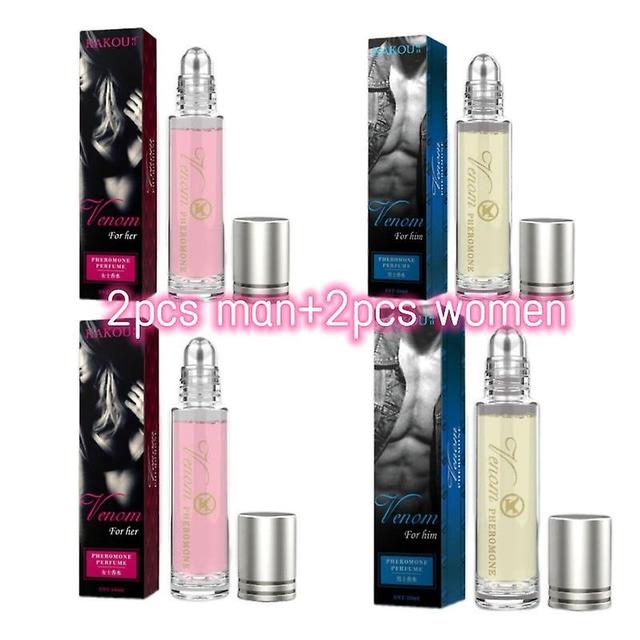 10ml Roll-on Pheromone Perfume Man Women Sex Stimulating Flirting Sexy Perfume Sweet Tempting Long-lasting Fragrance Perfume 2set on Productcaster.