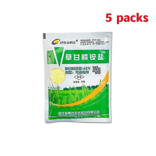 50g Ammonium Glyphosate Glycine Herbicide Remove Broadleaf Weed Kill Grass 5 packs on Productcaster.