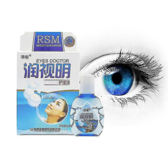 10 Bottles Cool Medical Eye Drops Cleanning Eyes Detox Relieves Eye Fatigue/dry / Itching Relax Massage Eye Care on Productcaster.