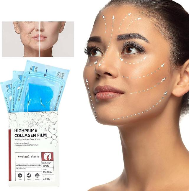 Collagen Melting Mask, Highprime Collagen Film, Melting Skincare Soluble Collagens Film For Forehead & Cheek, Collagen Supplements Film 6Box - 18 Set on Productcaster.