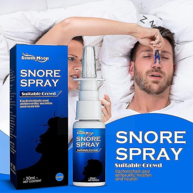 Anti snurk spray, snurken neusspray kruidenextract snelle snurkstopperdruppels helpt de doorgang van de keel en lucht te openen 30ml on Productcaster.