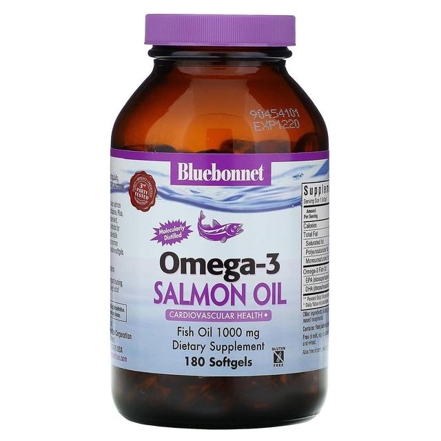 Bluebonnet Nutrition, Natural Omega-3 Salmon Oil, 1,000 mg, 180 Softgels on Productcaster.