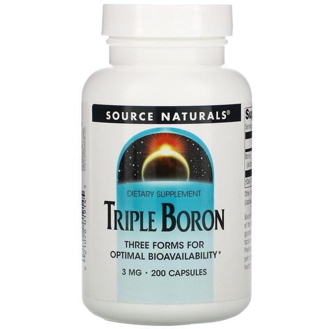 Source Naturals, Triple Boron, 3 mg, 200 Capsules on Productcaster.