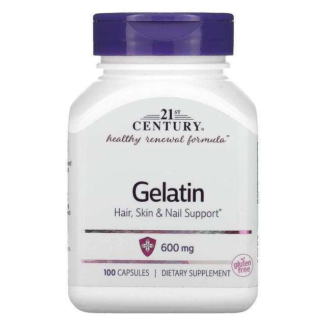 21st Century, Gelatin, 600 mg, 100 Capsules on Productcaster.