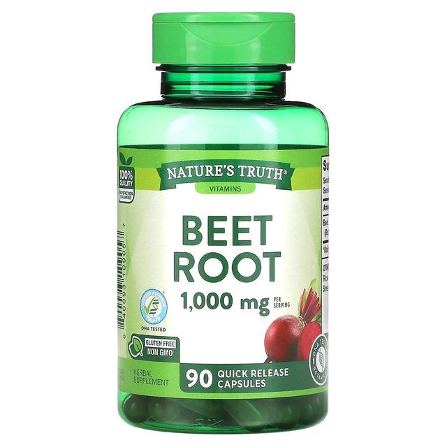 Nature's Truth, Beet Root, 500 mg, 90 Quick Release Capsules on Productcaster.