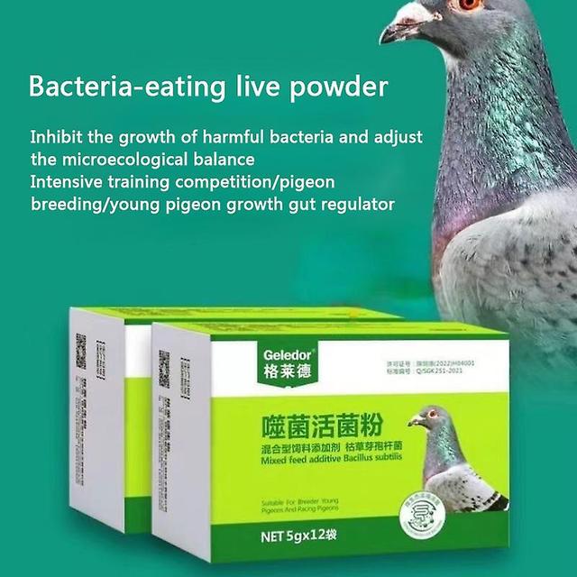 Rion Young Pigeons, Homing Pigeons, Diarrhea, Watery Stools, Green Stools, Diarrhea, Don't Eat Food, Pigeon Probiotics 5g*12bag on Productcaster.