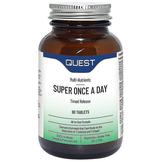 Quest Vitamins Super Once A Day Timed Release Tabs 90 (601355) on Productcaster.