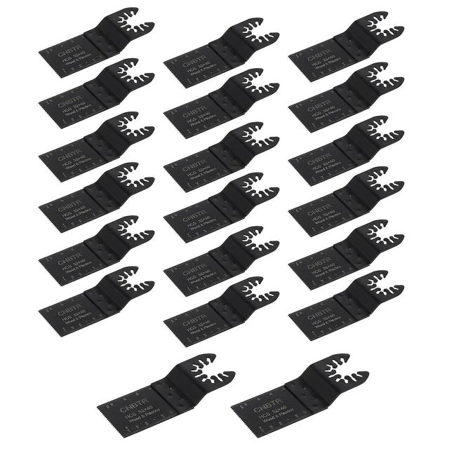 20 Pcs Black Metal Quick Release Oscillating Tool Accessories 88x32mm on Productcaster.