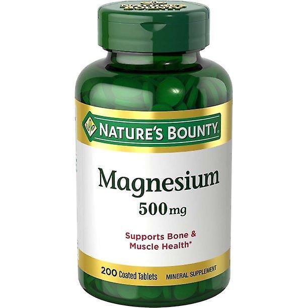 Natures Bounty Nature's bounty magnesium coated tablets, 500 mg, 200 ct on Productcaster.