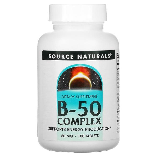 Source Naturals, B-50 Complex, 50 mg, 100 Tablets on Productcaster.