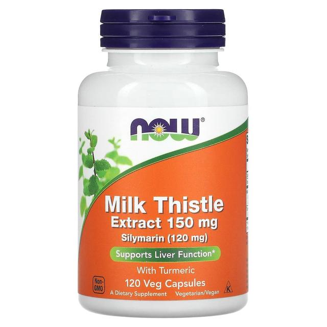 NOW Foods NU Fødevarer, Mælk Thistle Extract, 150 mg, 120 Veg Kapsler on Productcaster.